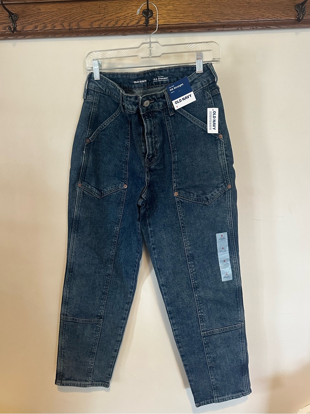 Old Navy Women’s Dark Wash Utility Jeans - Blue